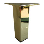 Buy Square Metal Furniture Leg, Polished Brass Finish, 5 "H, 902-5g At ...