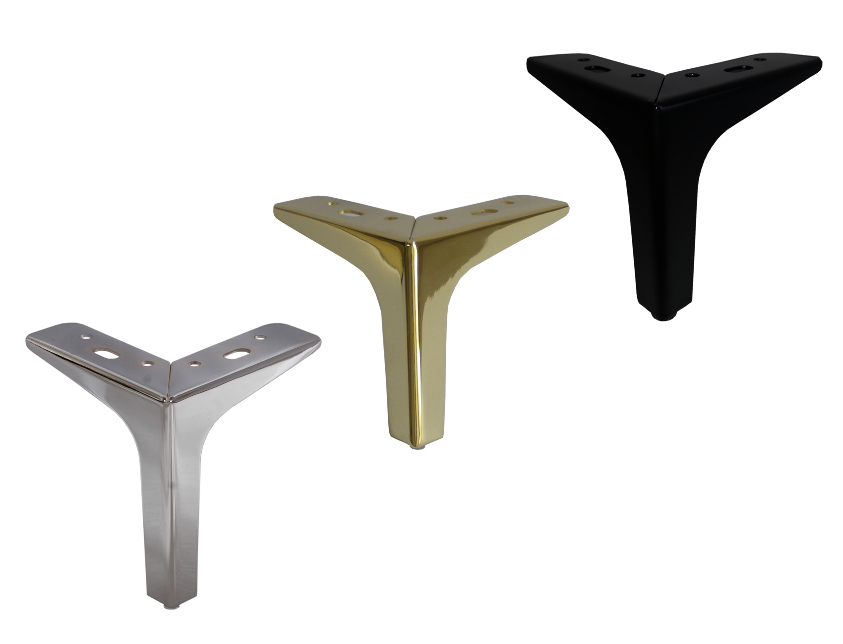 Buy 5" Brass Furniture Leg, Sofa Leg, Italian Style Square Metal Leg