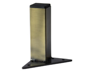 Buy Square Metal Furniture Leg, Brushed Brass Finish, 5 "H, 902-5nb At ...